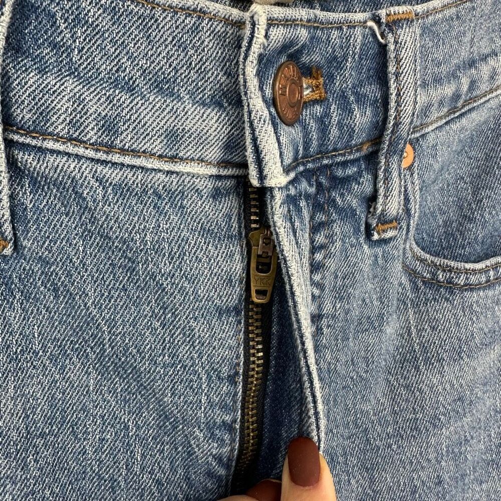 Madewell The Perfect Vintage Jean in Ainsworth Wash Size 25 Raw Hem Blue - Picture 13 of 16